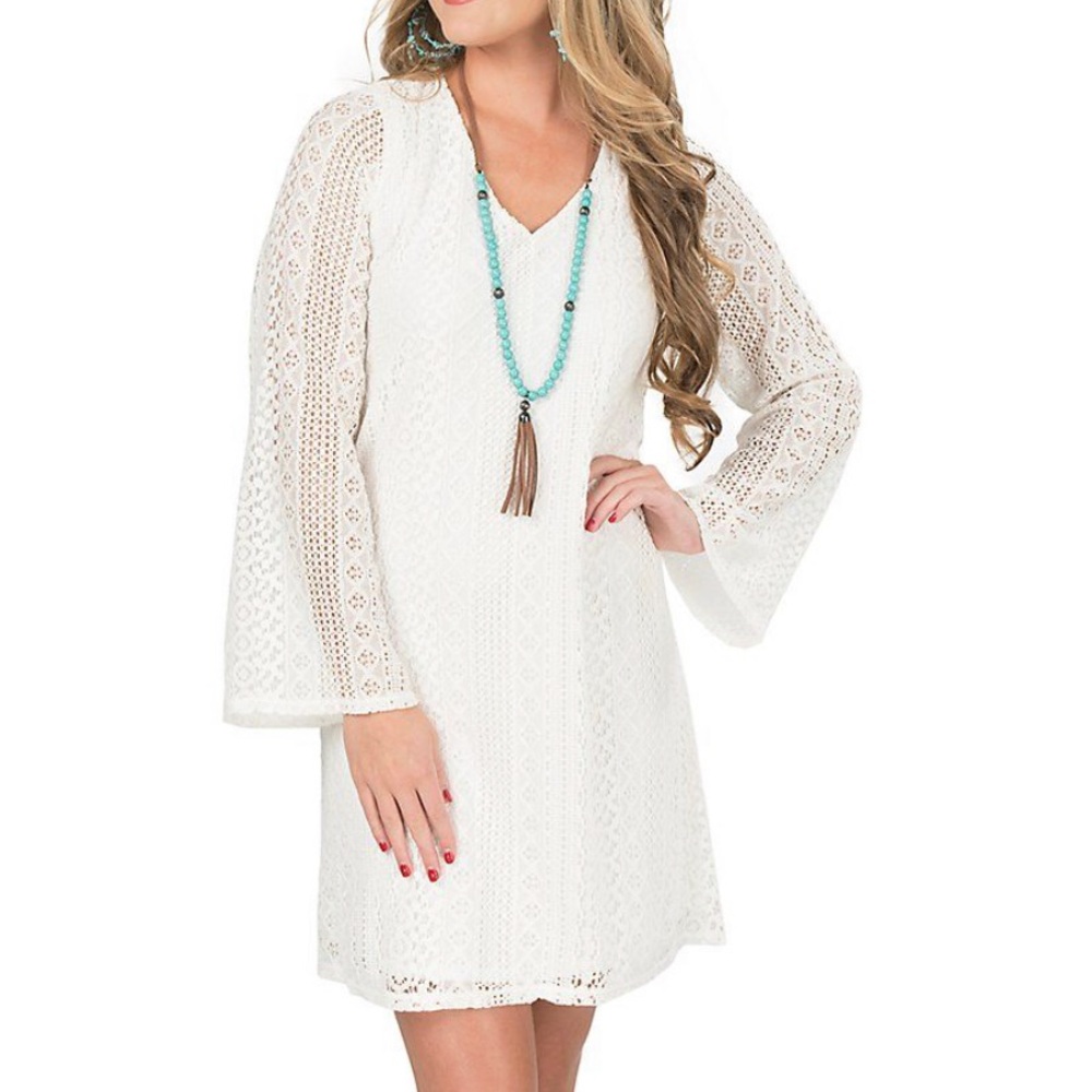Woman’s Wrangler White Lace Dress
